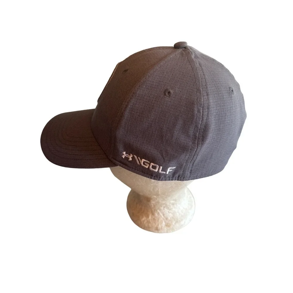 Under Armour Gray Hat Cap‎ Stretch Fit Size Medium / Large